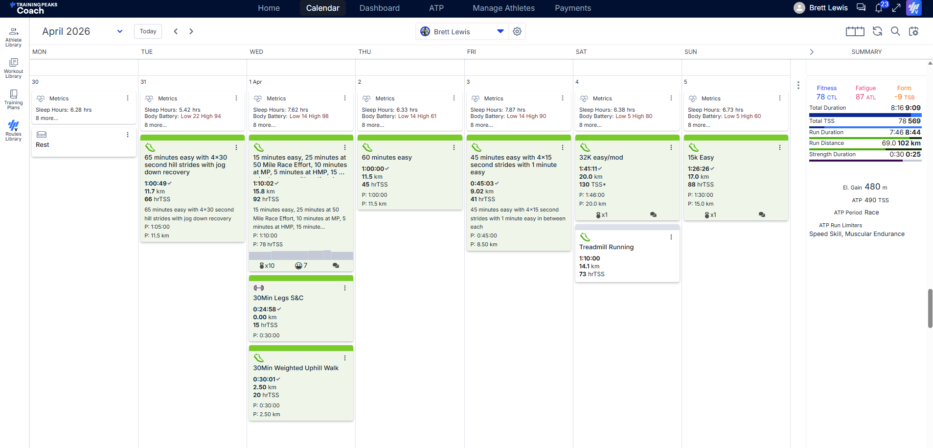 Friday Night Lights......Wednesday Night Intervals