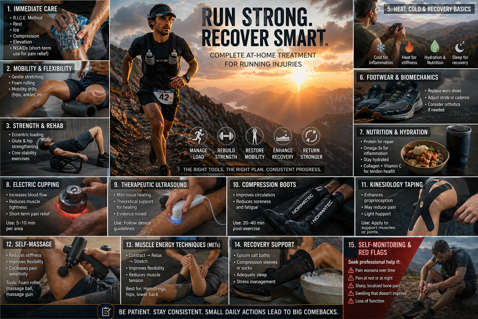 The Complete Guide to At-Home Treatment for Running Injuries (What Actually Works)